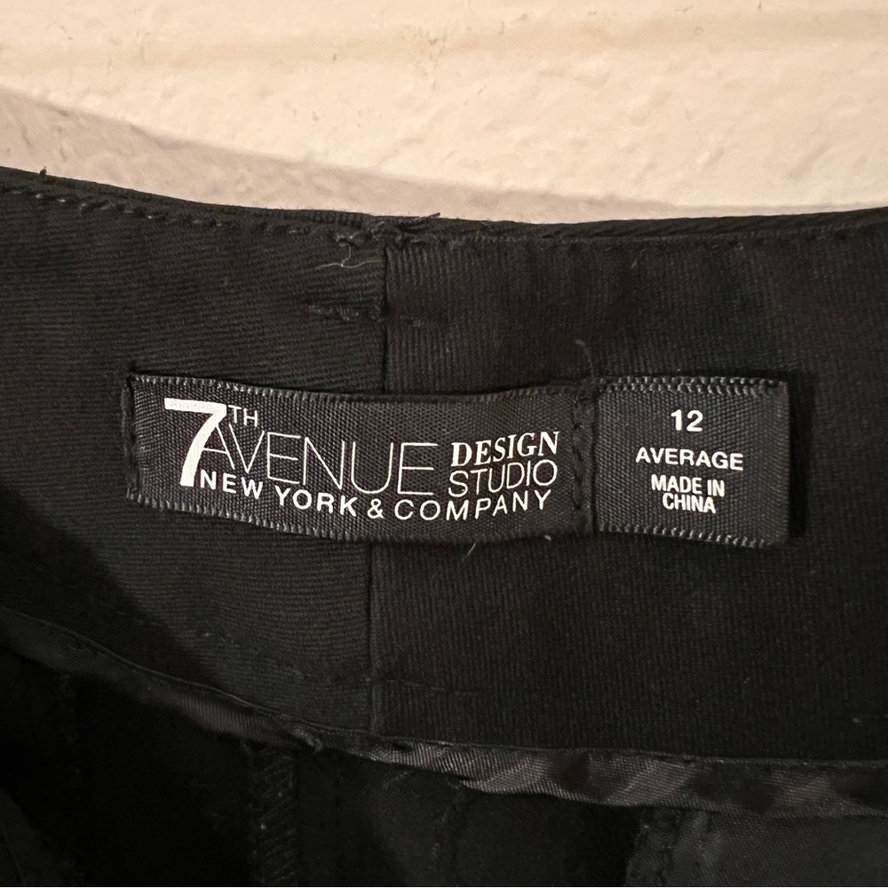 7th Ave., New York & Company Design Studio Black Dress Pants, Size 12